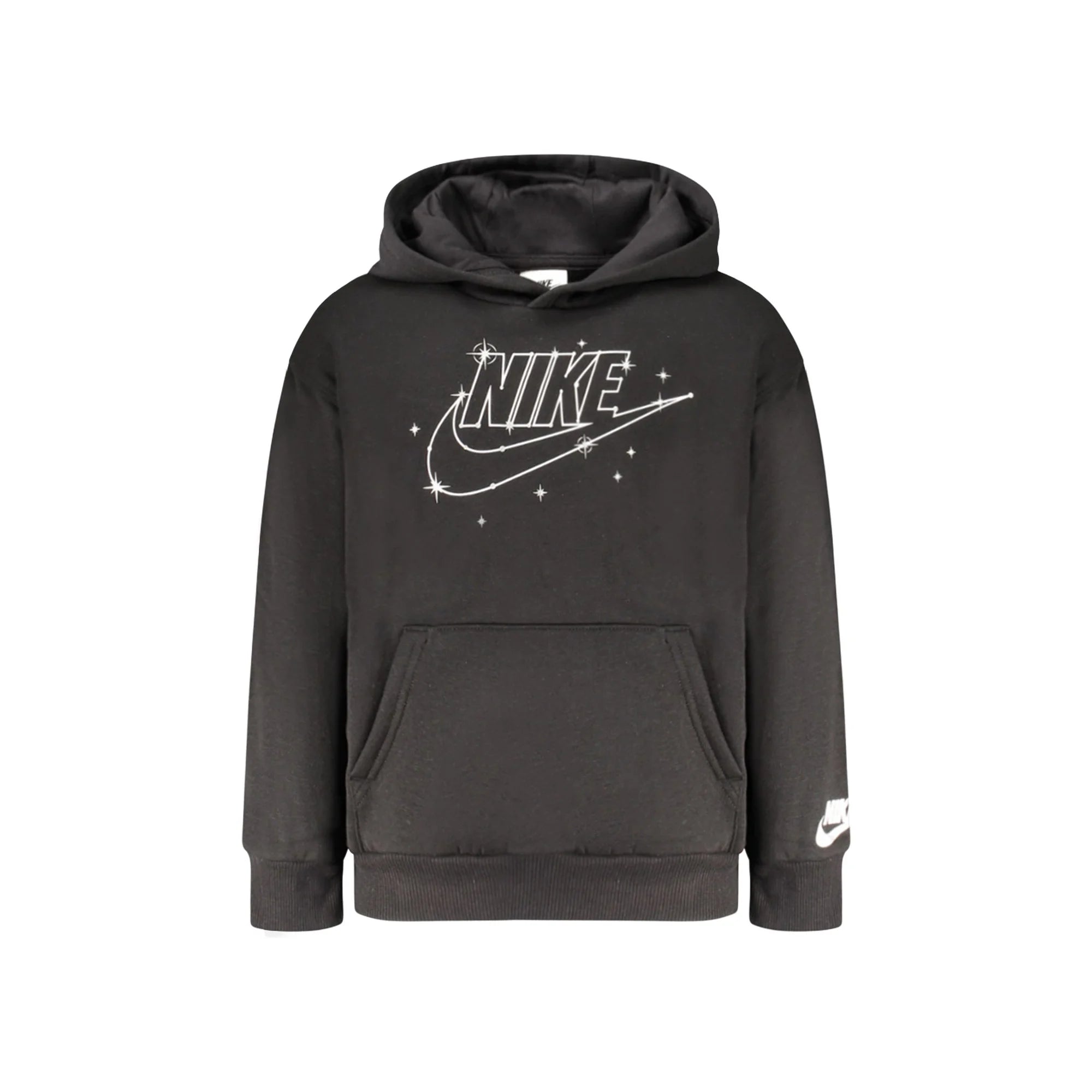 Nike Felpa Maniche Lunghe Unisex Nera Stampa Logo Felpe Nero - foto prodotto